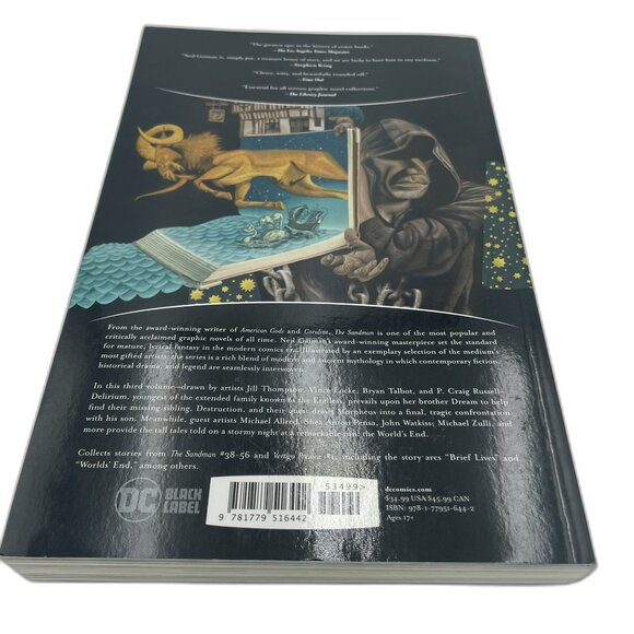The Sandman Book Three by Neil Gaiman - DC Black Label (Netflix Tie-In) - Picture 2 of 4